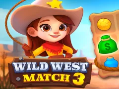 Wild West Match 3 — δωρεάν online παιχνίδι
