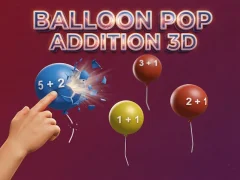 Balloon Pop Addition 3D — δωρεάν online παιχνίδι