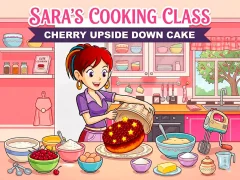 Sara’s Cooking Class: Cherry Upside Down Cake — δωρεάν online παιχνίδι