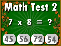 Math Test 2 — δωρεάν online παιχνίδι