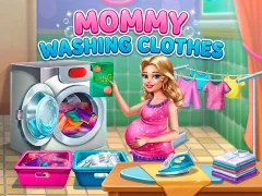 Mommy washing clothes — δωρεάν online παιχνίδι