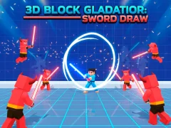 3D Block Gladiator: Sword Draw — δωρεάν online παιχνίδι