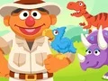 123 Sesame Street: Ernie's Dinosaur Day Care — δωρεάν online παιχνίδι
