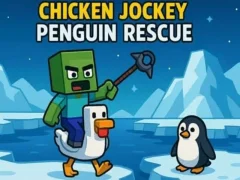 Chicken Jockey: Penguin Rescue — δωρεάν online παιχνίδι