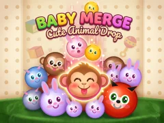 Baby Merge Cute animal drop — δωρεάν online παιχνίδι
