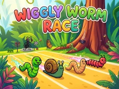 Wiggly Worm Race — δωρεάν online παιχνίδι