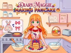 Diary Maggie Making Pancake — δωρεάν online παιχνίδι