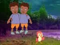 Twins Escape From Night Forest — δωρεάν online παιχνίδι
