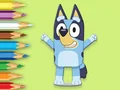 Coloring Book: Happy Bluey — δωρεάν online παιχνίδι