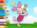 Coloring Book: Piglet Holds Toy Windmill — δωρεάν online παιχνίδι