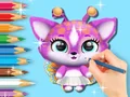 Coloring Book: Cute Fluvsies — δωρεάν online παιχνίδι
