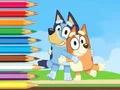 Coloring Book: Bluey And Bingo Holiday — δωρεάν online παιχνίδι