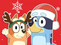 Jigsaw Puzzle: Bluey Christmas Gift — δωρεάν online παιχνίδι