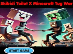 Skibidi Toilet X Minecraft Tug War — δωρεάν online παιχνίδι