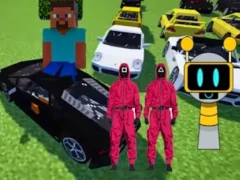 Minecraft Squid Sprunki Drift Multiplayer — δωρεάν online παιχνίδι