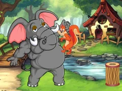 Squirrel Trapped To Giant Elephant — δωρεάν online παιχνίδι