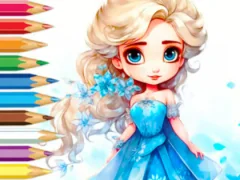 Coloring Book: Frozen Princess — δωρεάν online παιχνίδι