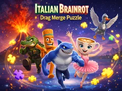 Italian Brainrot Drag Merge Puzzle — δωρεάν online παιχνίδι