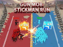 Gun Mob: Stickman Run — δωρεάν online παιχνίδι