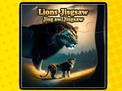 Lions Jigsaw Jigsaw — δωρεάν online παιχνίδι