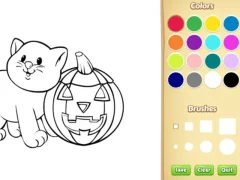 Halloween Coloring Book — δωρεάν online παιχνίδι