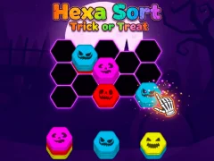 Hexa Sort Trick or Treat — δωρεάν online παιχνίδι