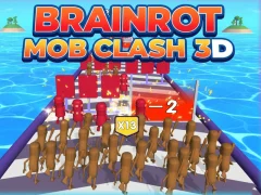 Brainrot Mob Clash 3D — δωρεάν online παιχνίδι
