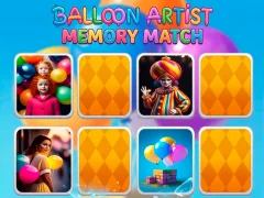 Balloon Artist Memory Match — δωρεάν online παιχνίδι