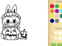 Halloween Labubu Coloring & Drawing Game — δωρεάν online παιχνίδι