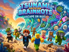 Tsunami For Escape Brainrots — δωρεάν online παιχνίδι