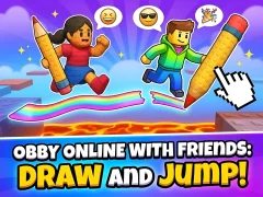 Obby online with friends: Draw and Jump! — δωρεάν online παιχνίδι