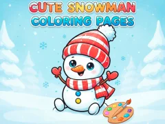 Cute Snowman Coloring Pages — δωρεάν online παιχνίδι