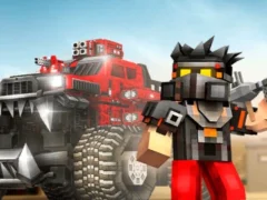 Blocky Cars: Car Battle — δωρεάν online παιχνίδι