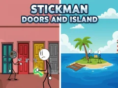 Stickman Doors and Island — δωρεάν online παιχνίδι
