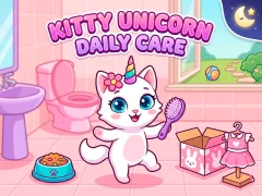Kitty Unicorn Daily Care — δωρεάν online παιχνίδι
