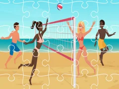 Beach Volleyball Jigsaw — δωρεάν online παιχνίδι