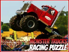 Monster Trucks Racing Puzzle — δωρεάν online παιχνίδι