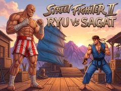 Street Fighter II Ryu vs Sagat — δωρεάν online παιχνίδι