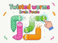 Twisted worms Brain Puzzle — δωρεάν online παιχνίδι