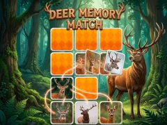 Deer Memory Match — δωρεάν online παιχνίδι