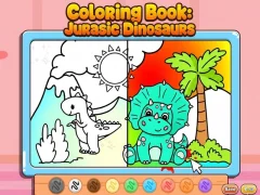Coloring Book: Jurassic Dinosaurs — δωρεάν online παιχνίδι