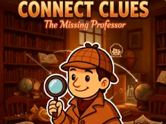 Connect Clues The Missing Professor — δωρεάν online παιχνίδι