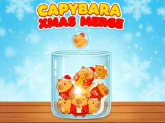 Capybara Xmas Merge — δωρεάν online παιχνίδι