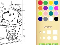 Cozy Friends Coloring Book for Kids — δωρεάν online παιχνίδι