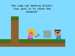 Lady And Nubik Build And Dig — δωρεάν online παιχνίδι