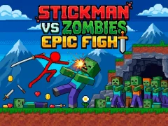 Stickman vs Zombies: Epic Fight — δωρεάν online παιχνίδι