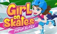 Girl on Skates Paper Blaze — δωρεάν online παιχνίδι