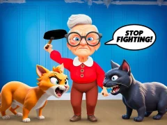 Cat and Granny — δωρεάν online παιχνίδι