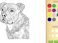 Dog Coloring Book for Adults — δωρεάν online παιχνίδι