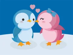 Cute Penguin Puzzle — δωρεάν online παιχνίδι